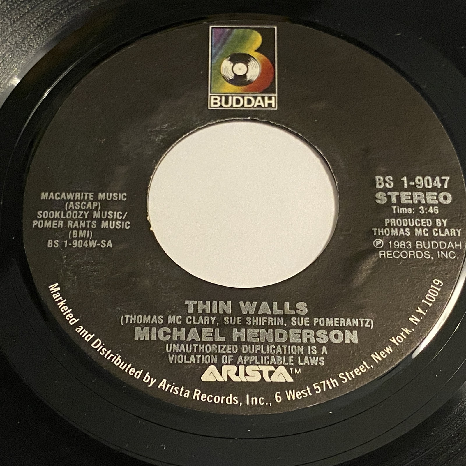 Michael Henderson: Thin Walls / Whip It 45 - Buddah - Funk Soul