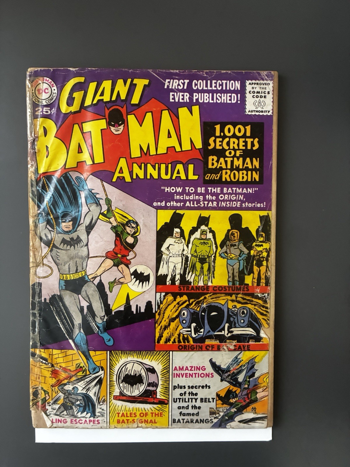 Gigante BATMAN ANNUALE #1 1961 DC fumetto Silver Age basso grado