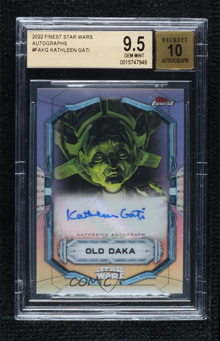 2022 Finest Star Wars Rifrattore Kathleen Gati come Old Daka BGS 9.5 Auto 13u1
