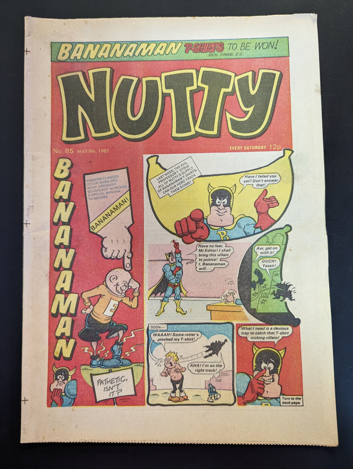 Nutty Comic No 65, May 9th 1981, Bananaman.