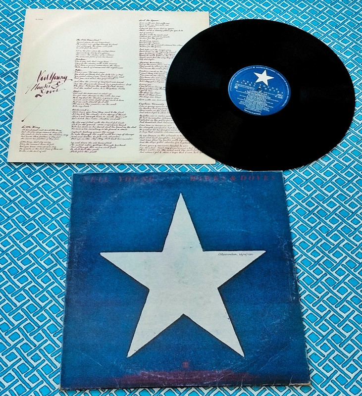 Neil Young Hawks & Doves Vinile Originale Prima Stampa ITA 1980