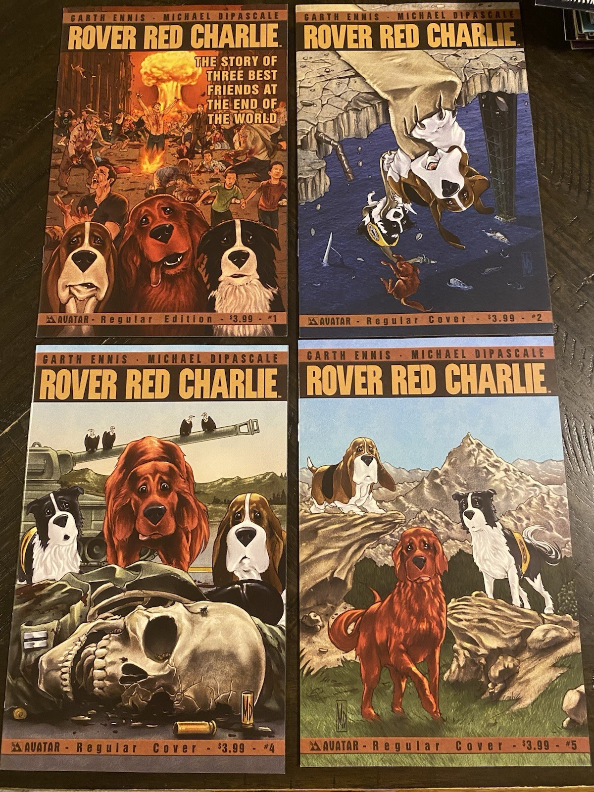 Lotto set Rover Red Charlie 1 2 4 5 Garth Ennis Avatar Indy Gemini nave