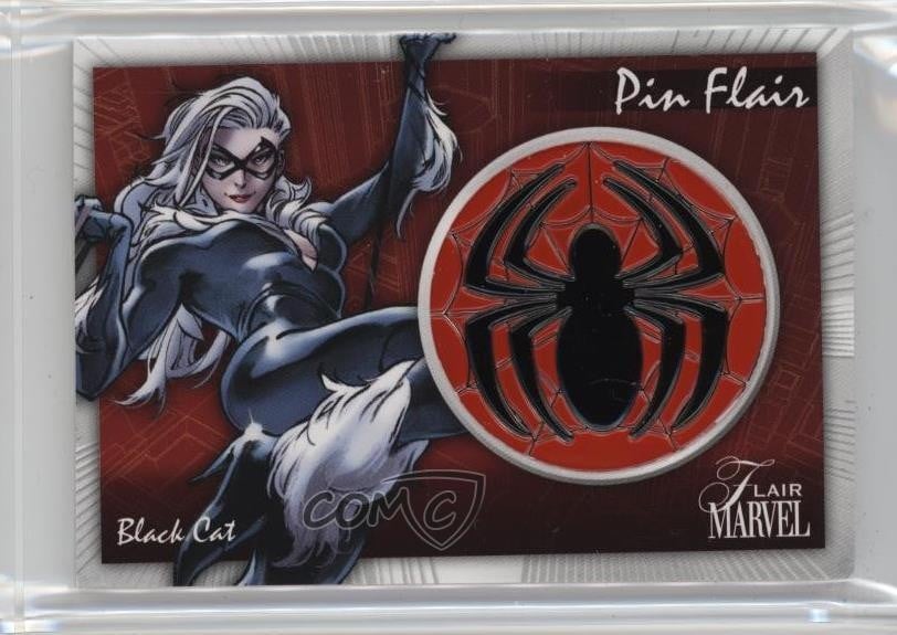 2023 Flair Marvel Pin Flair Spider-Man Black Cat #PFM14 k0q