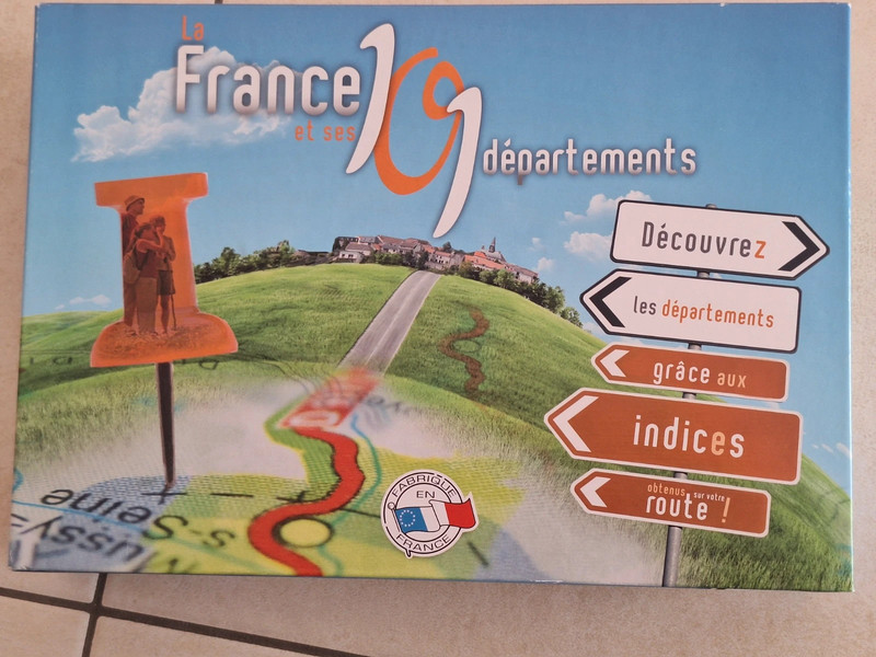 Jeu plateau - La France et ses 109 départements