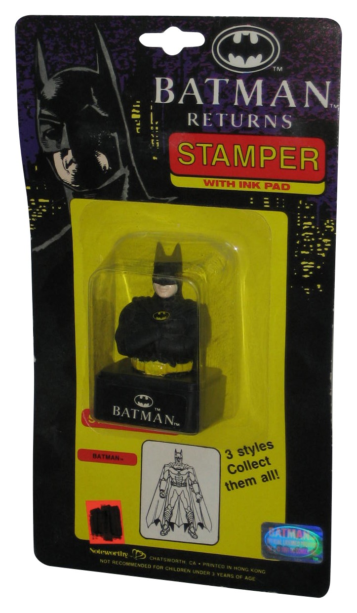 Batman Returns Noteworthy (1991) Stamper with Ink Pad