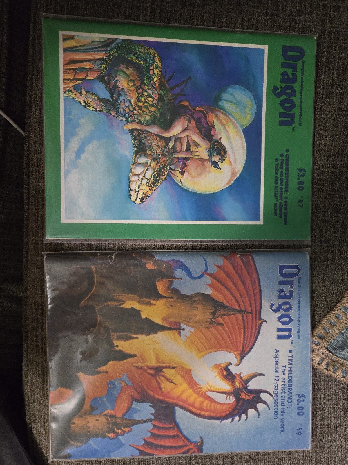 Dragon #47 E #49 Marzo 1981 Rivista Giochi di Ruolo Buone Condizioni Editore Lotto 2