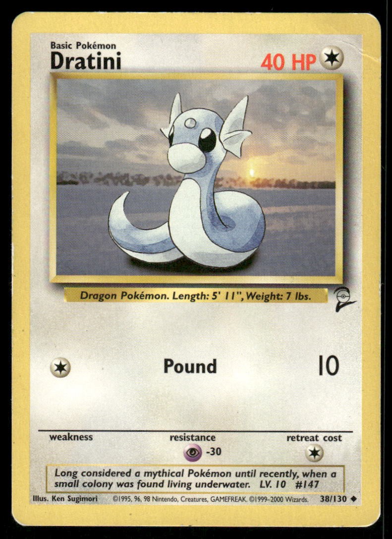 Pokemon Cards Dratini 38/130 Base Set 2 Uncommon HP