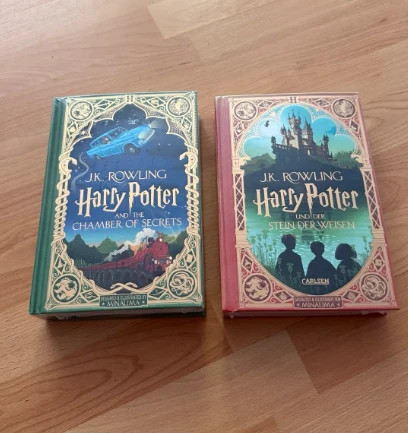 Harry Potter MinaLima Schmuckausgaben Band 1 & 2