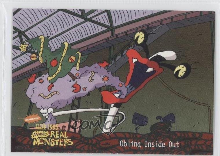 1995 Fleer Aaahh!! Real Monsters Oblina Transformations Retail Inside Out 1u6