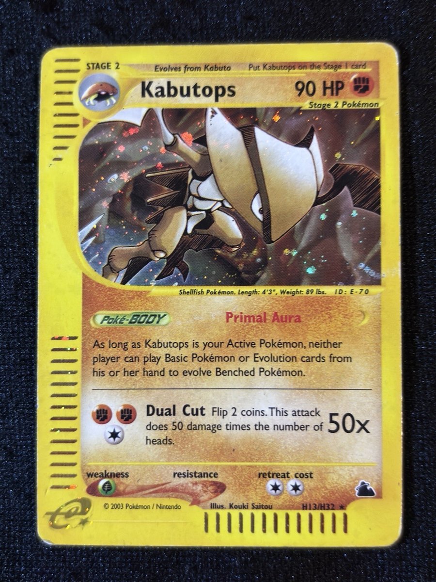 Pokémon Kabutops H13/H32 Aquapolis Skyridge Holo 2003 - LP - ENG