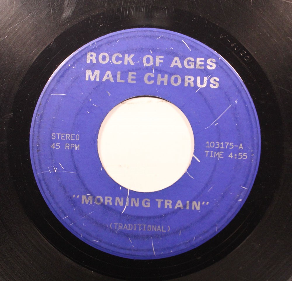 Hear! Nero Gospel Soul Raro 45 Rock Di Età Maschile Chorus - Morning Train / How
