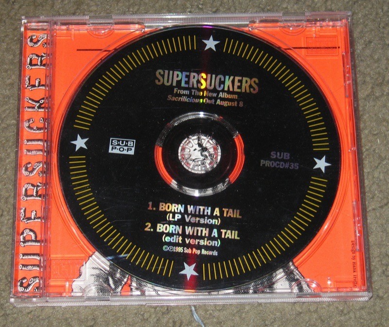 Supersuckers - Born With A Tail Promo CD 1995 Sub Pop Eddie Spaghetti