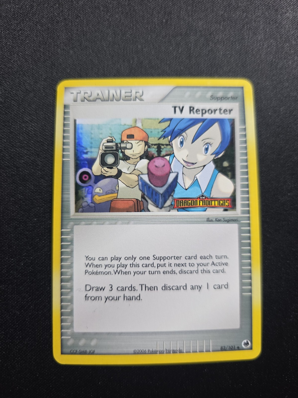 Stamped TV Reporter 82/101 Dragon Frontiers Reverse Holo Pokemon