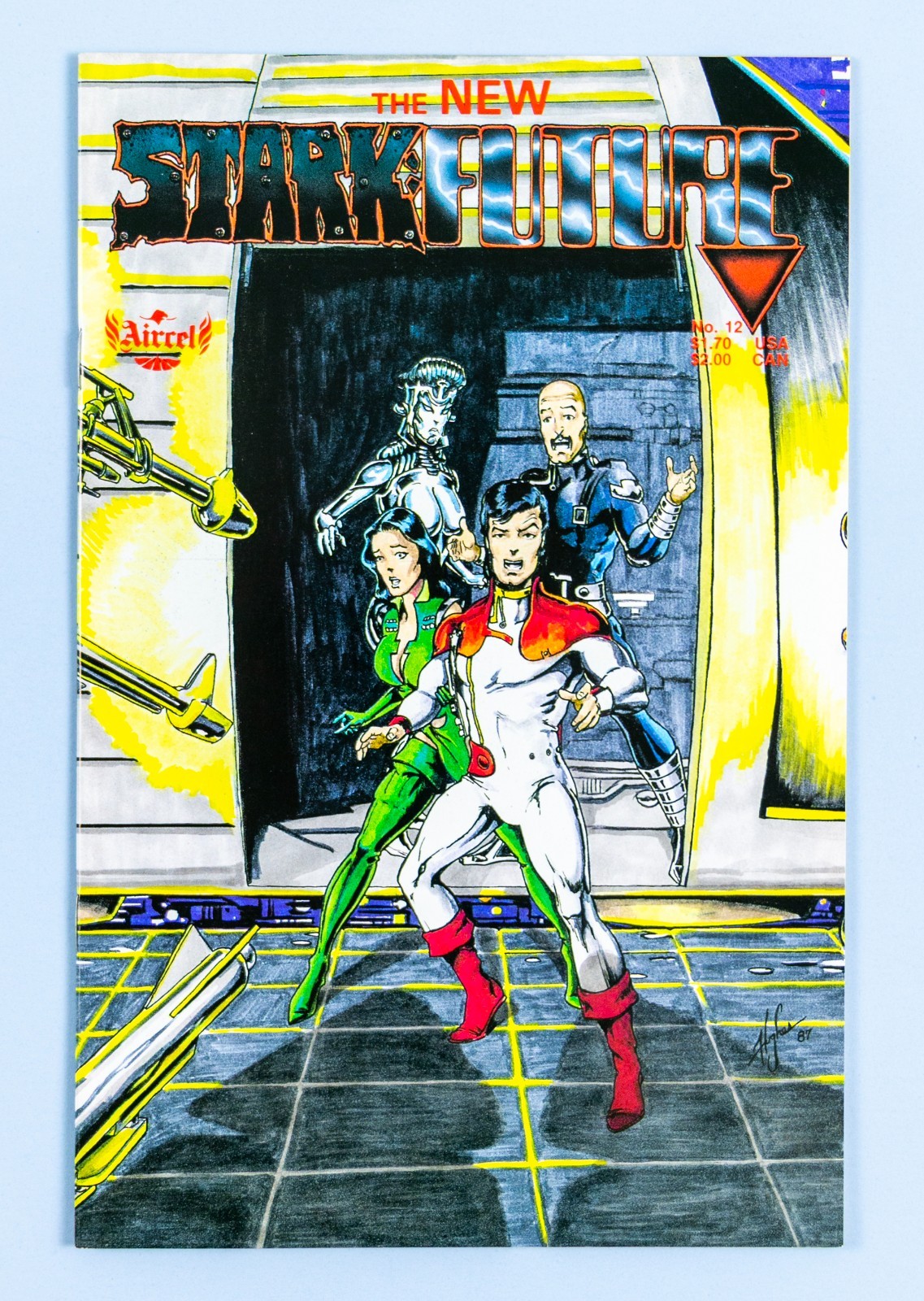 Stark Future #12 (1986 Aircel Comics) Gordon Derry & Steven Hughes arte non letto quasi nuovo