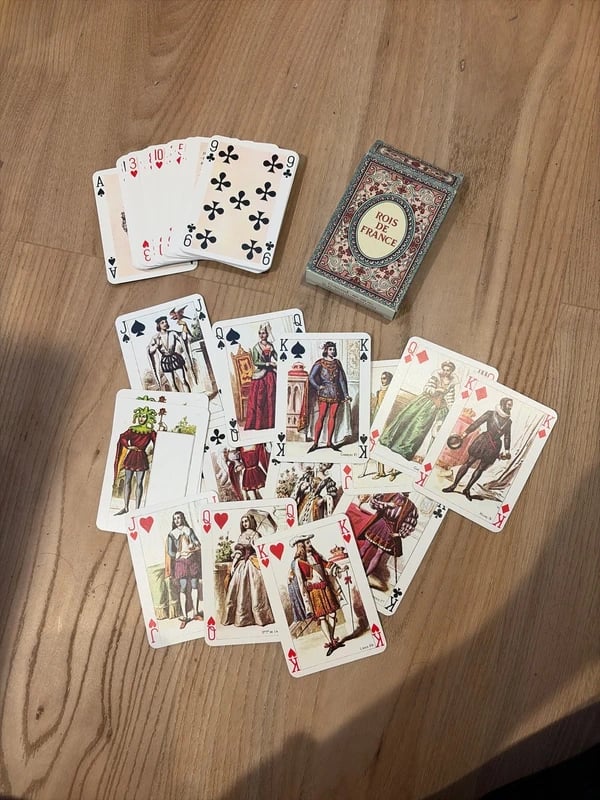 Jeu de 54 Cartes rois de France