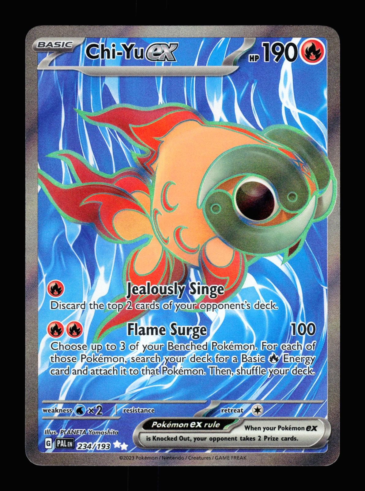 Chi-Yu ex 234/193 Holo Ultra Rare Paldea Evolved Pokemon 2023 NM Yamashita