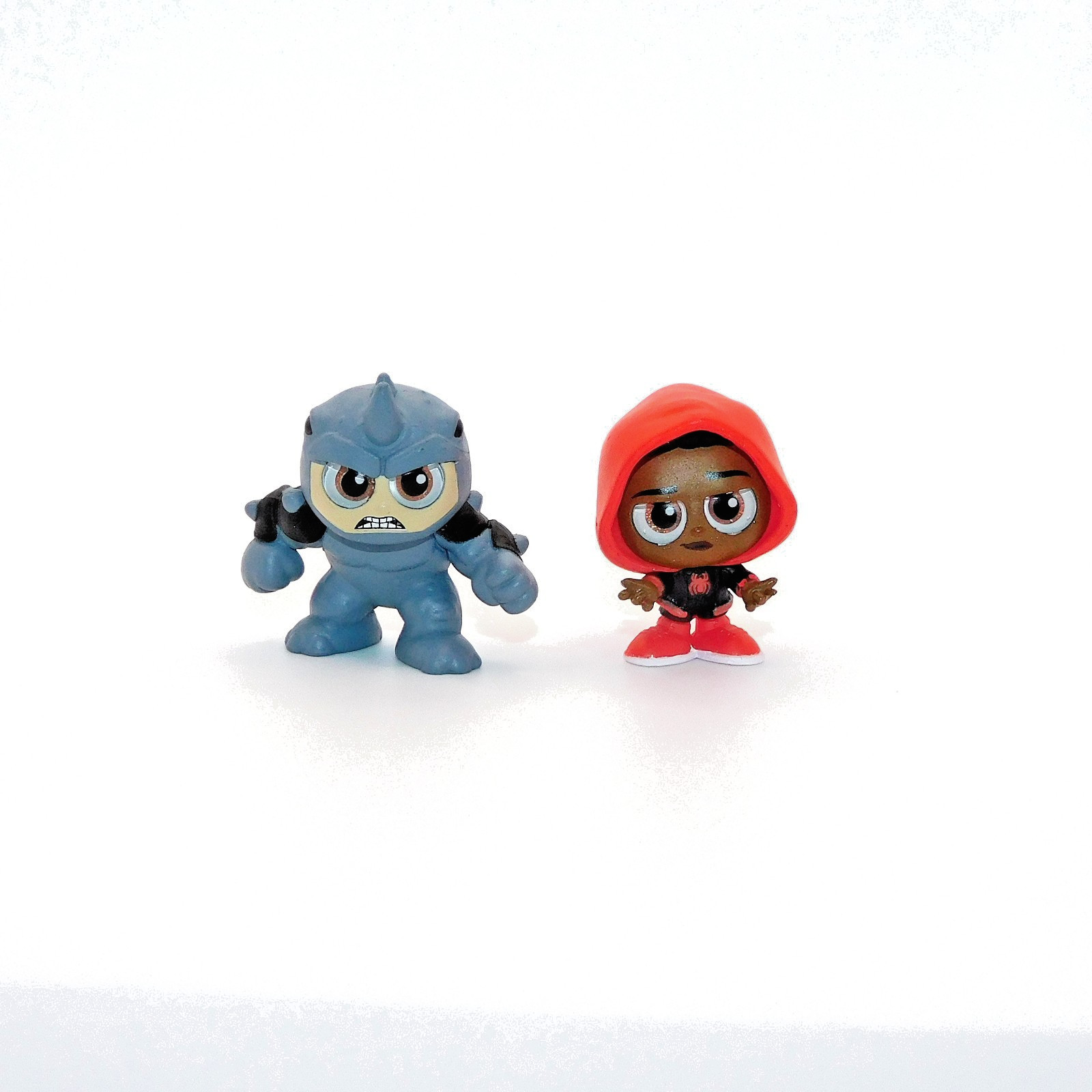 Disney Marvel Doorables Miles Morales Rhino 2 Fig Spider Man Spider Verse Raro