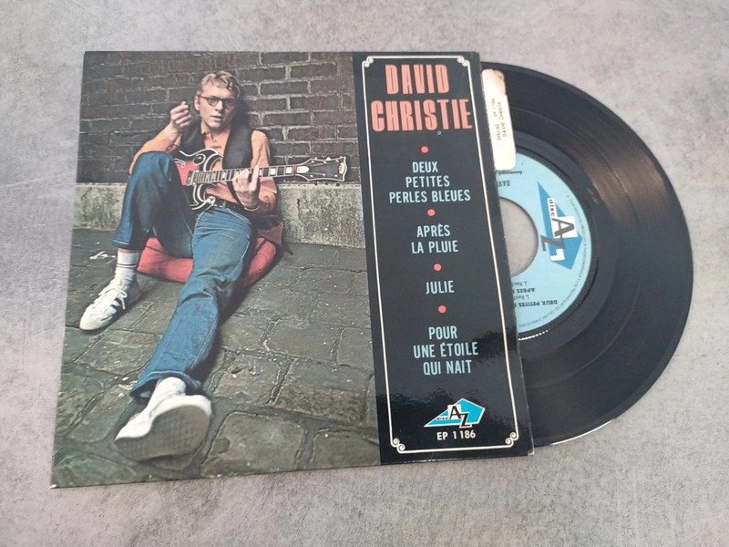 David Christie / deux petites perles bleues disque vinyle Ep 45 Tours