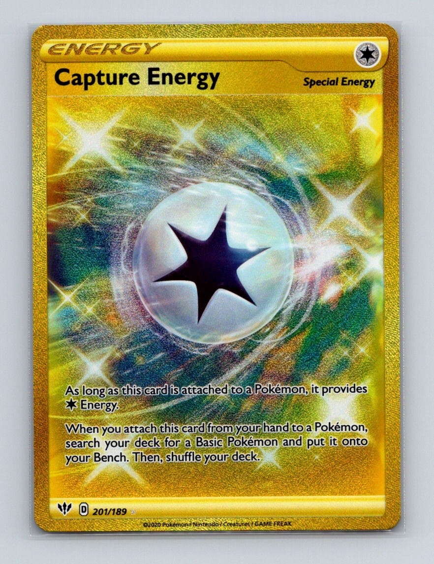 Capture Energy 201 2022 Pokemon Darkness Ablaze Full Art Secret Rare Card NM+