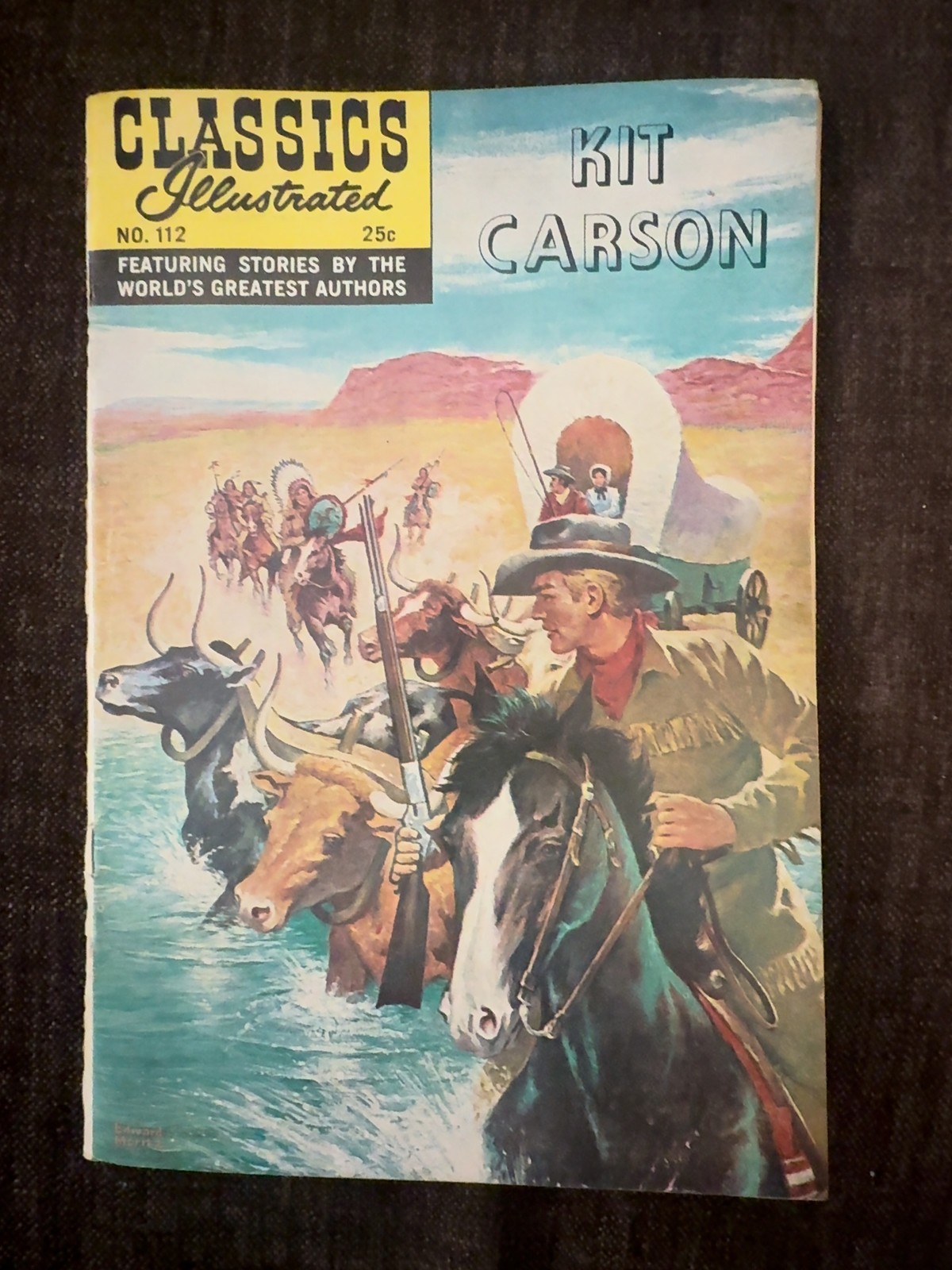 Classics Illustrated No. 112 Kit Carson Vintage Comic 25c