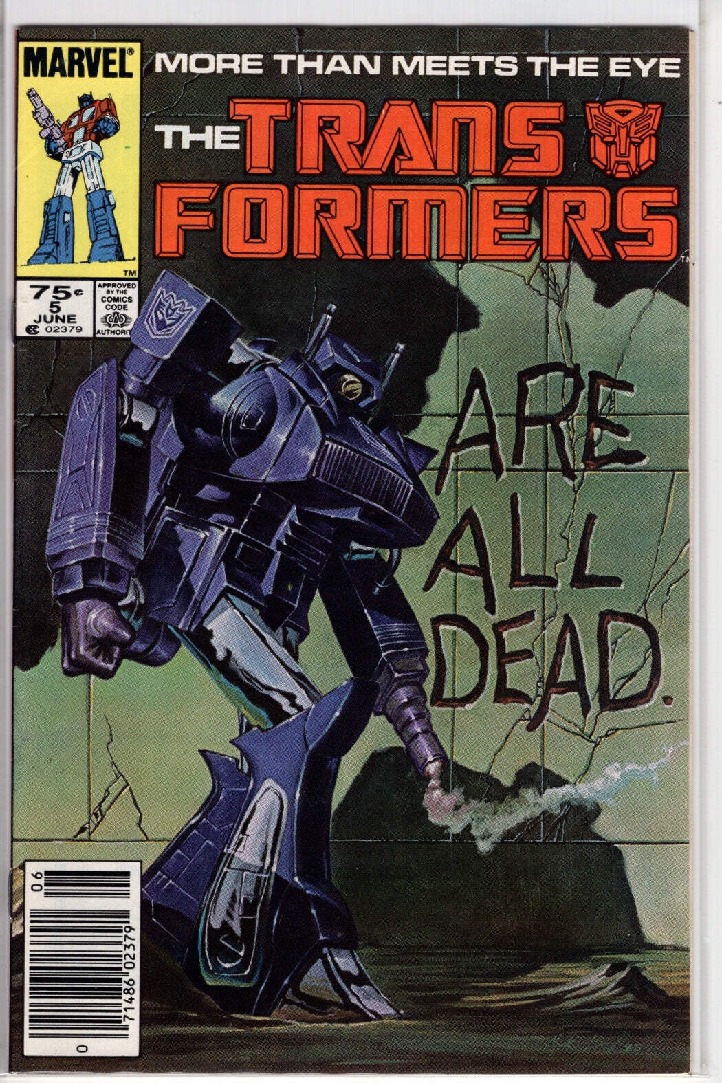 The Transformers #5 CVR A N Marvel 1985 ottime condizioni