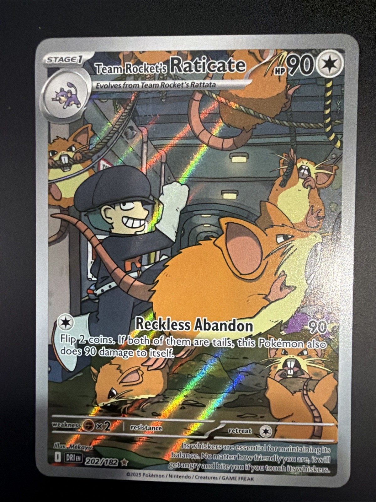 Pokemon - 202/182 - Team Rocket's Raticate - Rivali Destinati