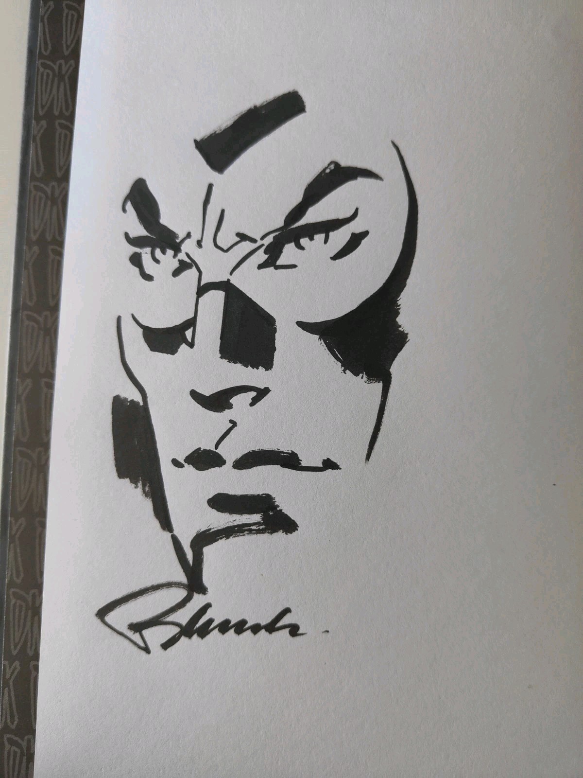 Diabolik Work in Progress  -  Palumbo con  disegno originale e firma Tito Faraci