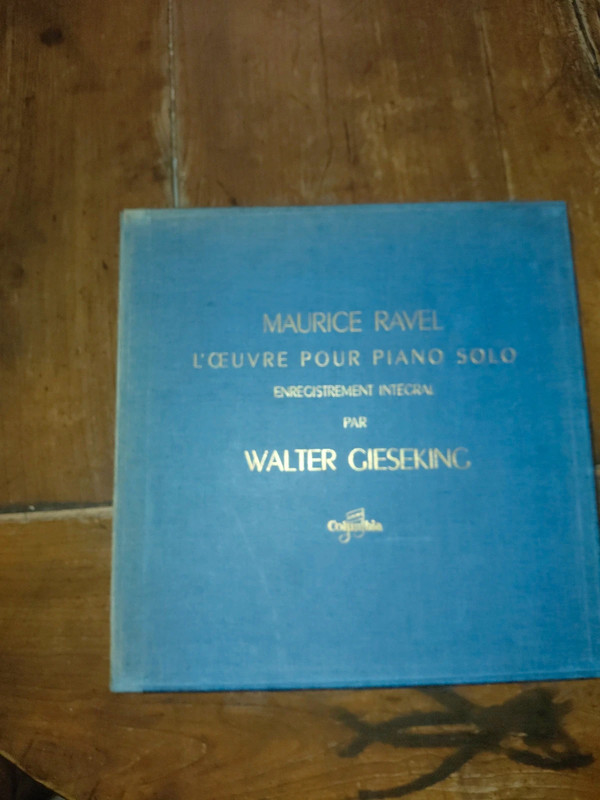 Maurice Ravel piano solo par walter Gieseking