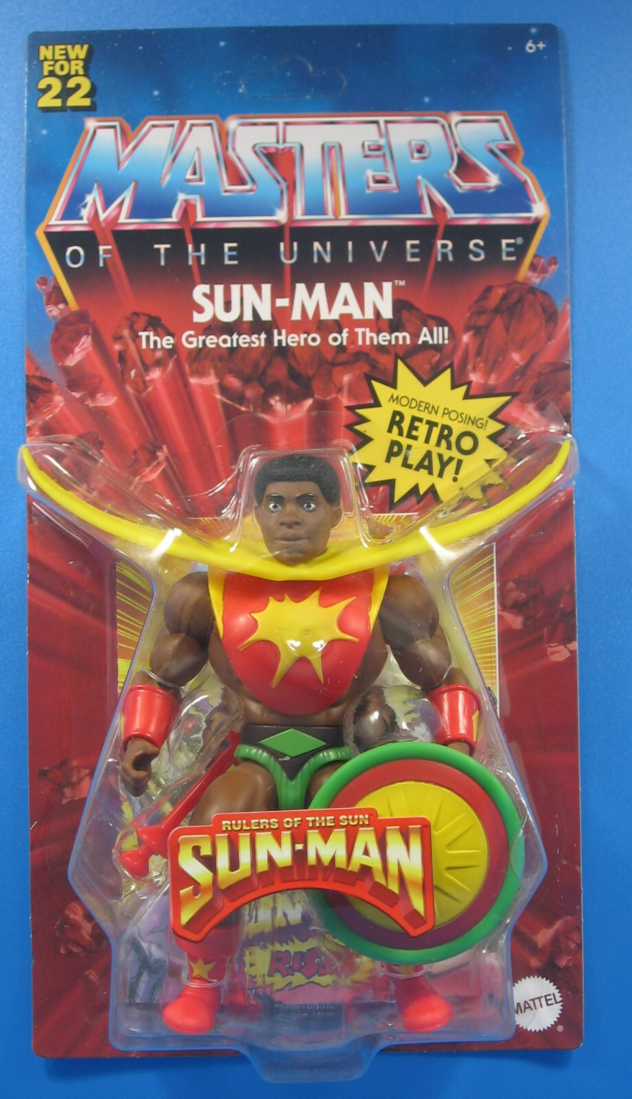 2021 Sun-Man 5.5" Action Figure MOC Mattel He-Man Masters of Universe Origins