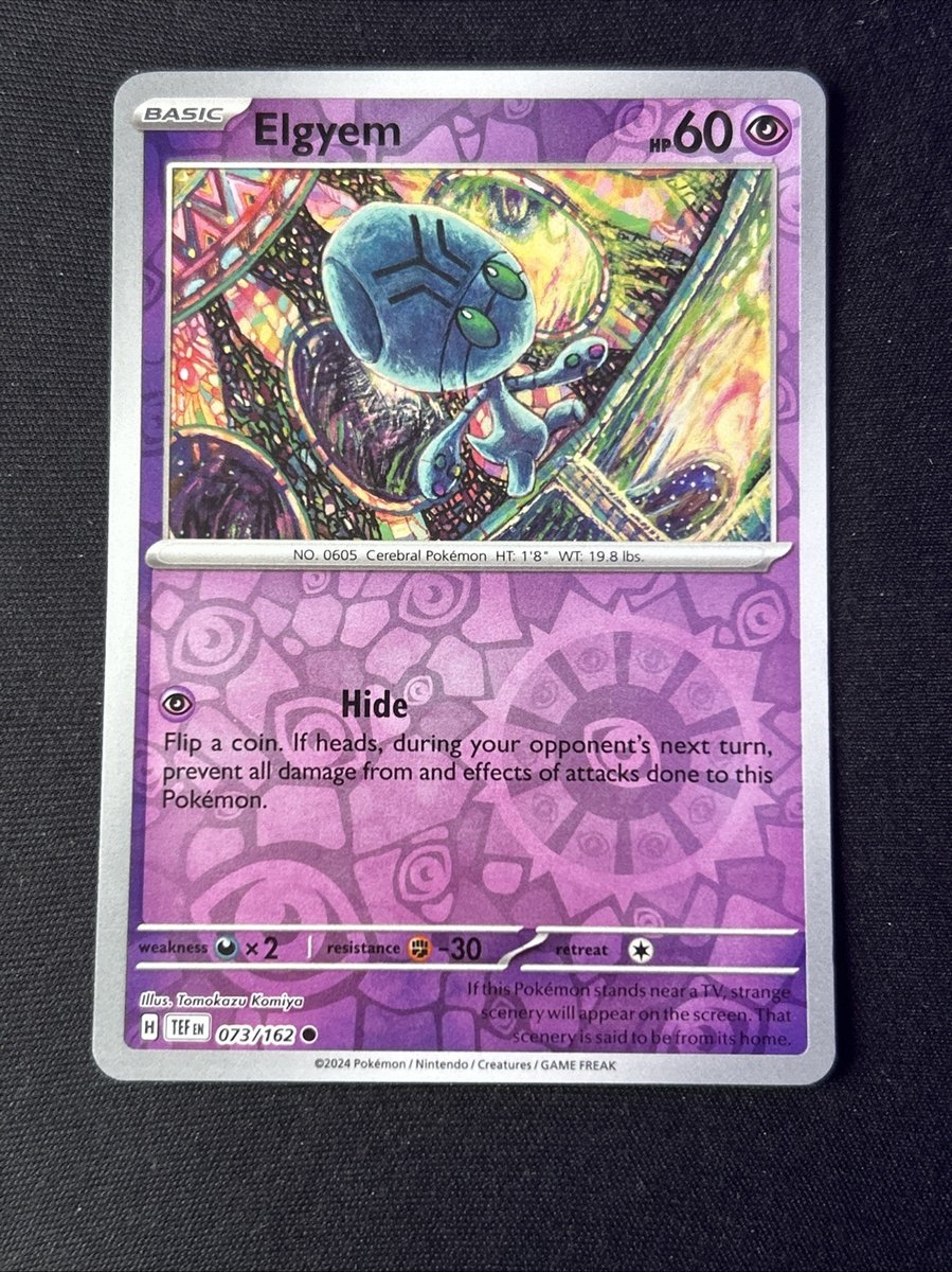 Elgyem 073/162 SV05: Temporal Forces Reverse Holo Near Mint English