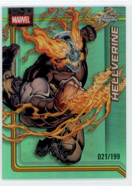 2026 Topps Chrome Marvel Comics rifrattore acquatico / 199 Hellverine #125 1i3m