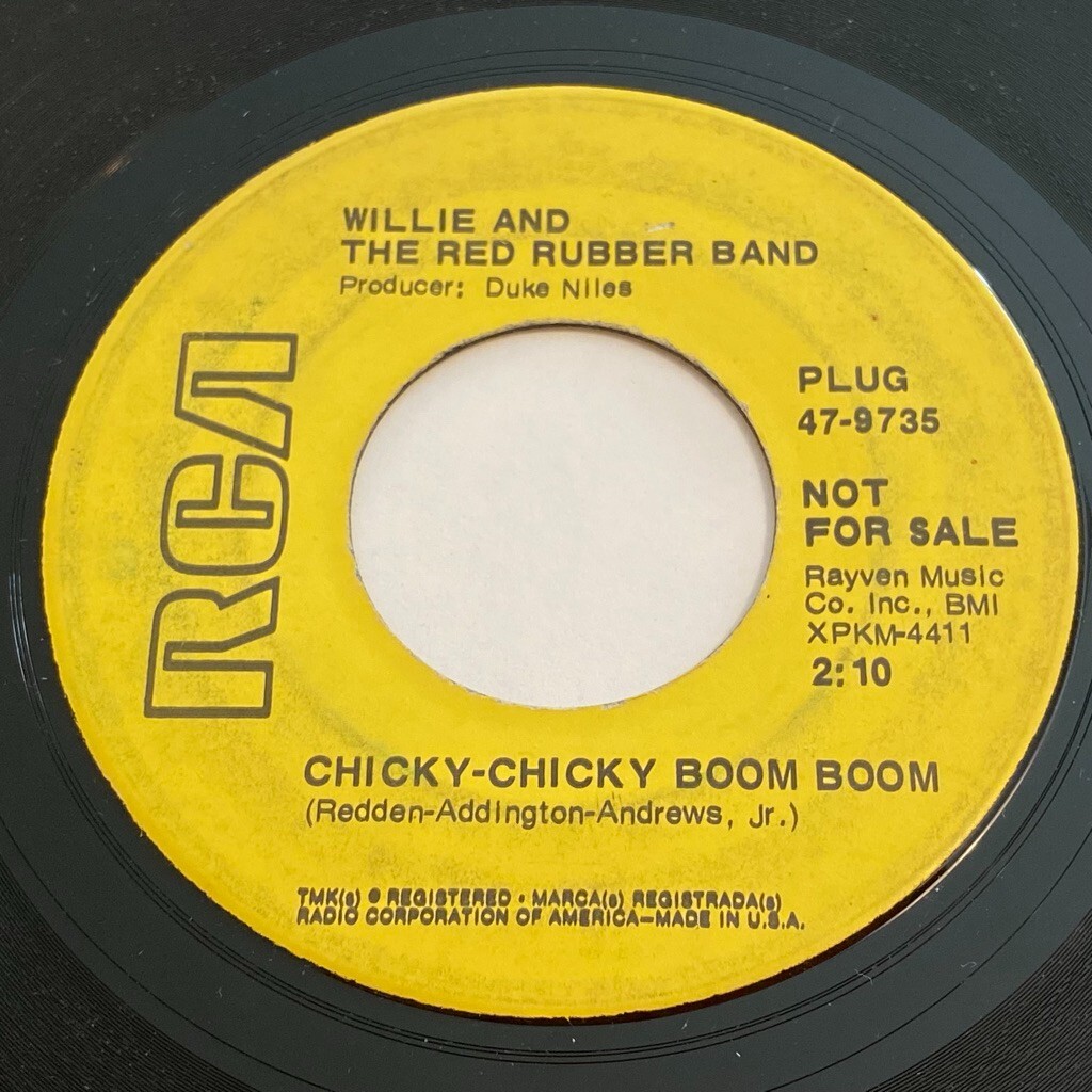 Willie And The Red Rubber Band: Chicky-Chicky Boom Boom 45 - Psych Rock