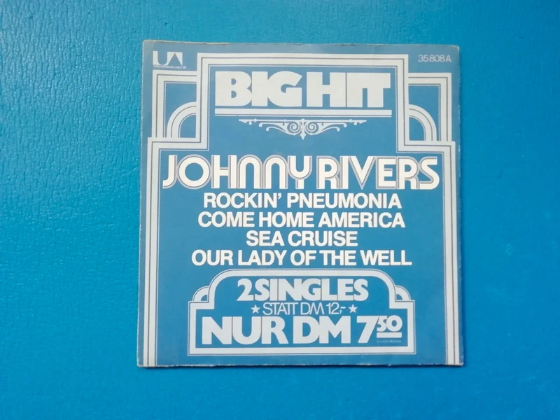7" Johnny Rivers 2x Single Rock Pop Vinyl Schallplatte