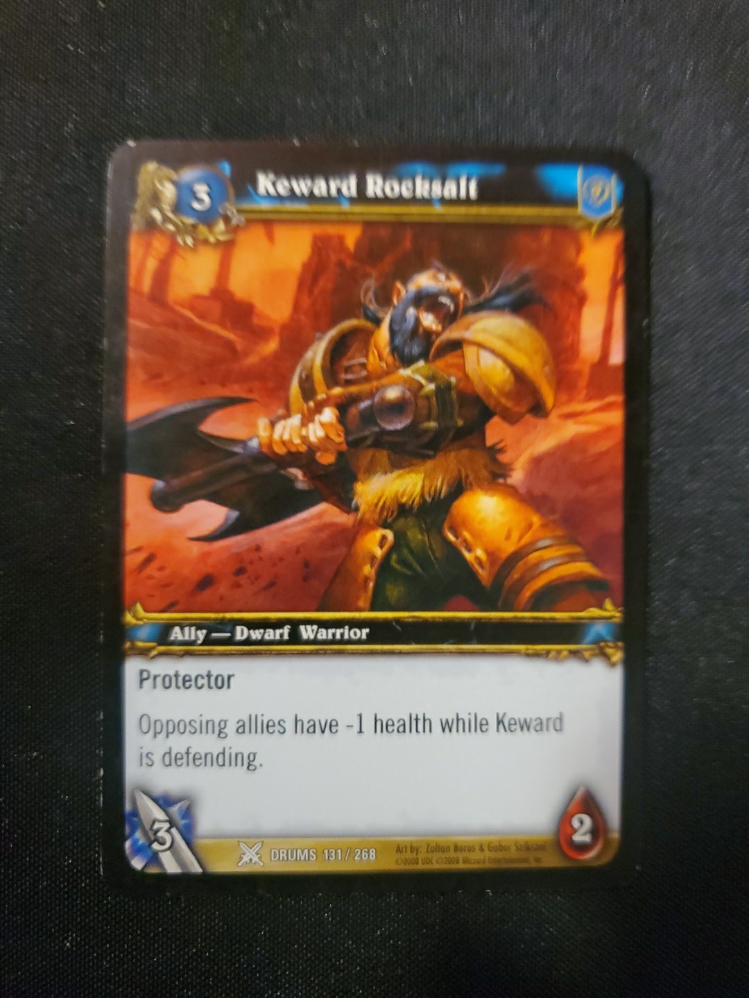 Keward Rocksalt Drums 131/268 Common World of Warcraft WOW TCG Card LP'
