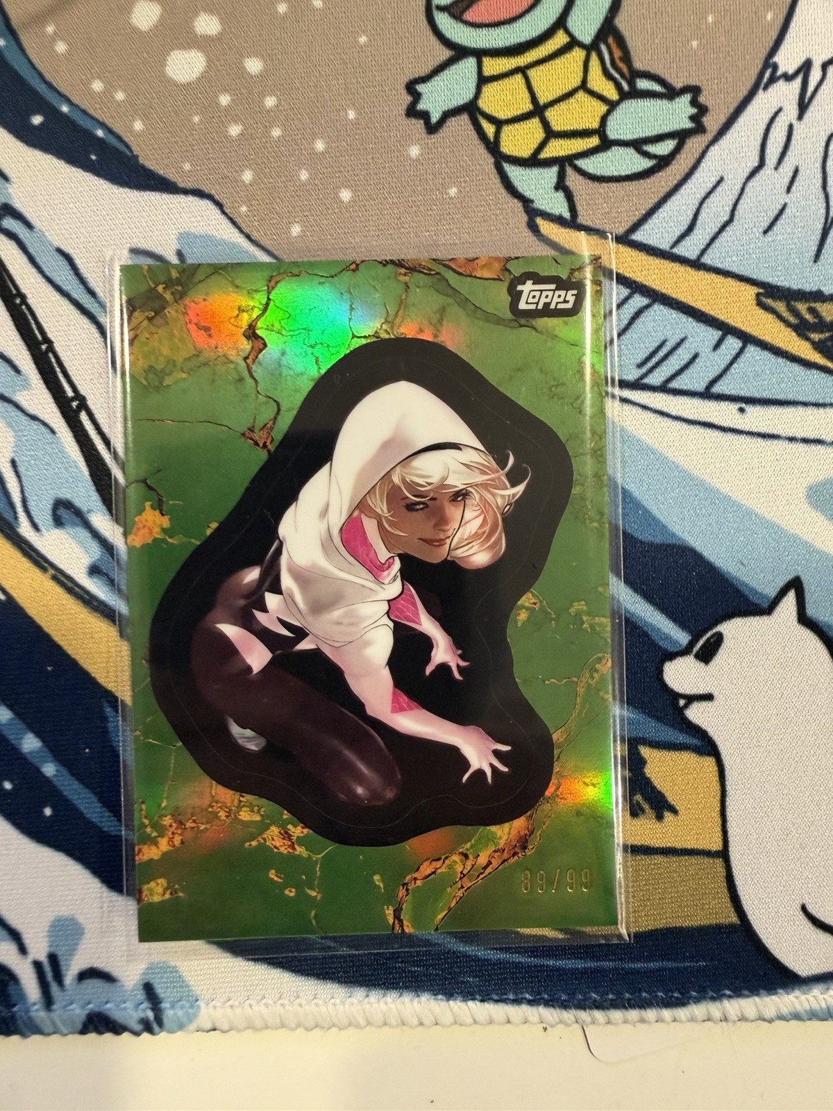 2025 Topps Marvel Comic Book Heroes Ghost-Spider Gold /99 #118