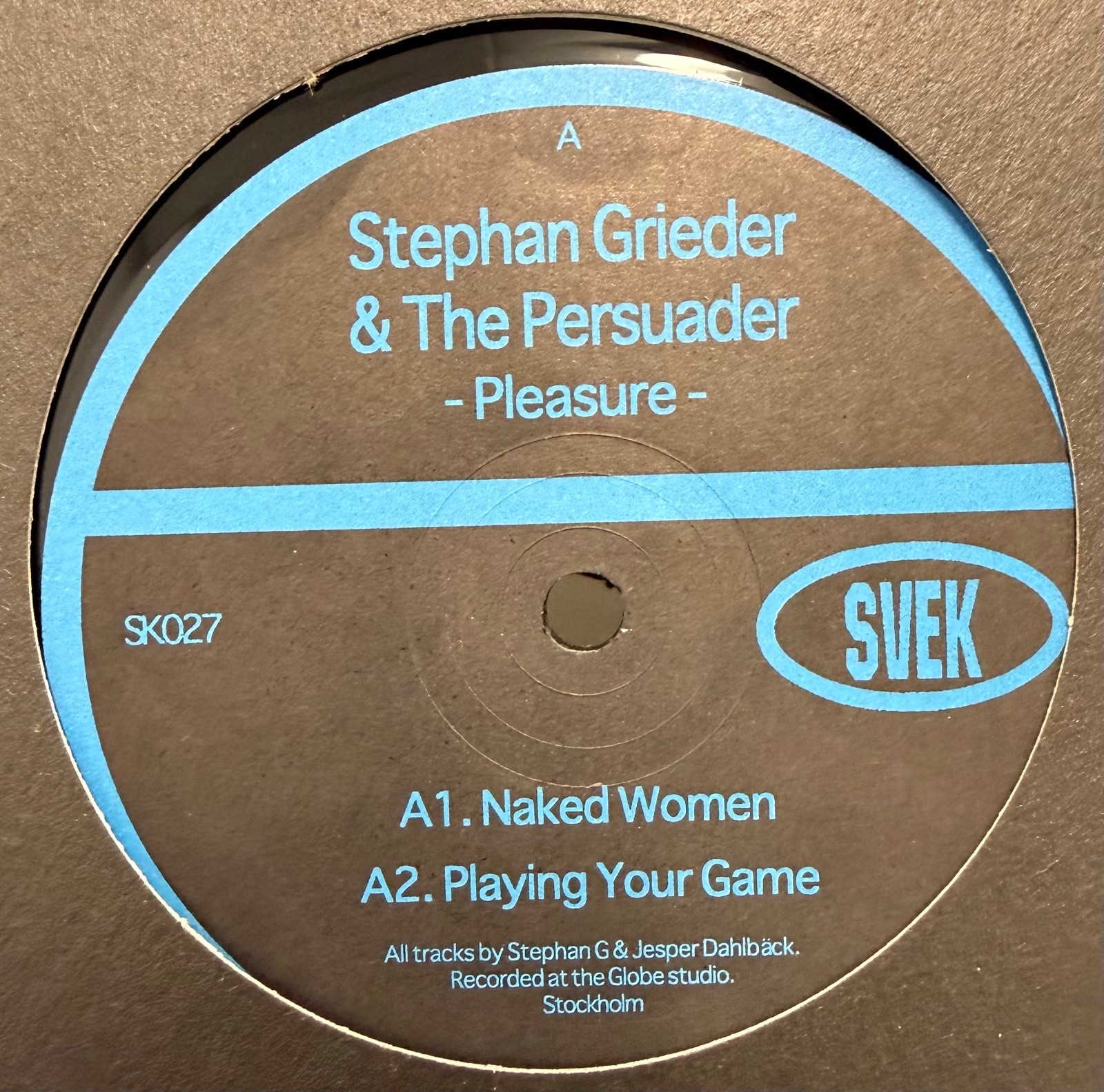 Stephan Grieder & The Persuader - Pleasure (12”, 1998) Deep House Sweden