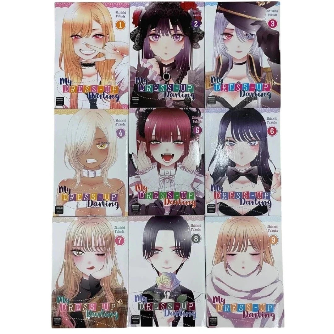 My Dress-Up Darling Manga Vol. 1-15 Set Completo Libri Versione Inglese Nuovi