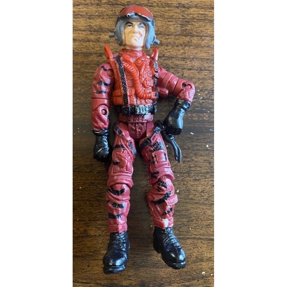 Modellino giocattolo The Corps pilota avvoltoio rosso soldato militare 4" 2005 Lanard