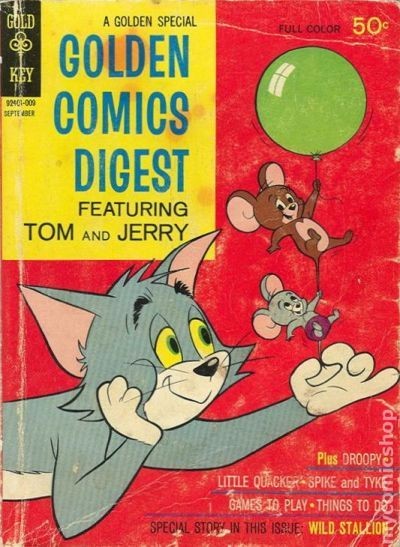 Golden Comics Digest #13 VG- 3.5 1970 Gold Key Stock Image Low Grade