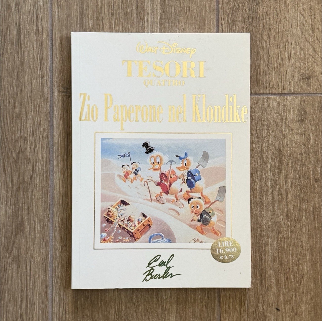 Fumetto topolino Zio paperone nel klondike volume vintage