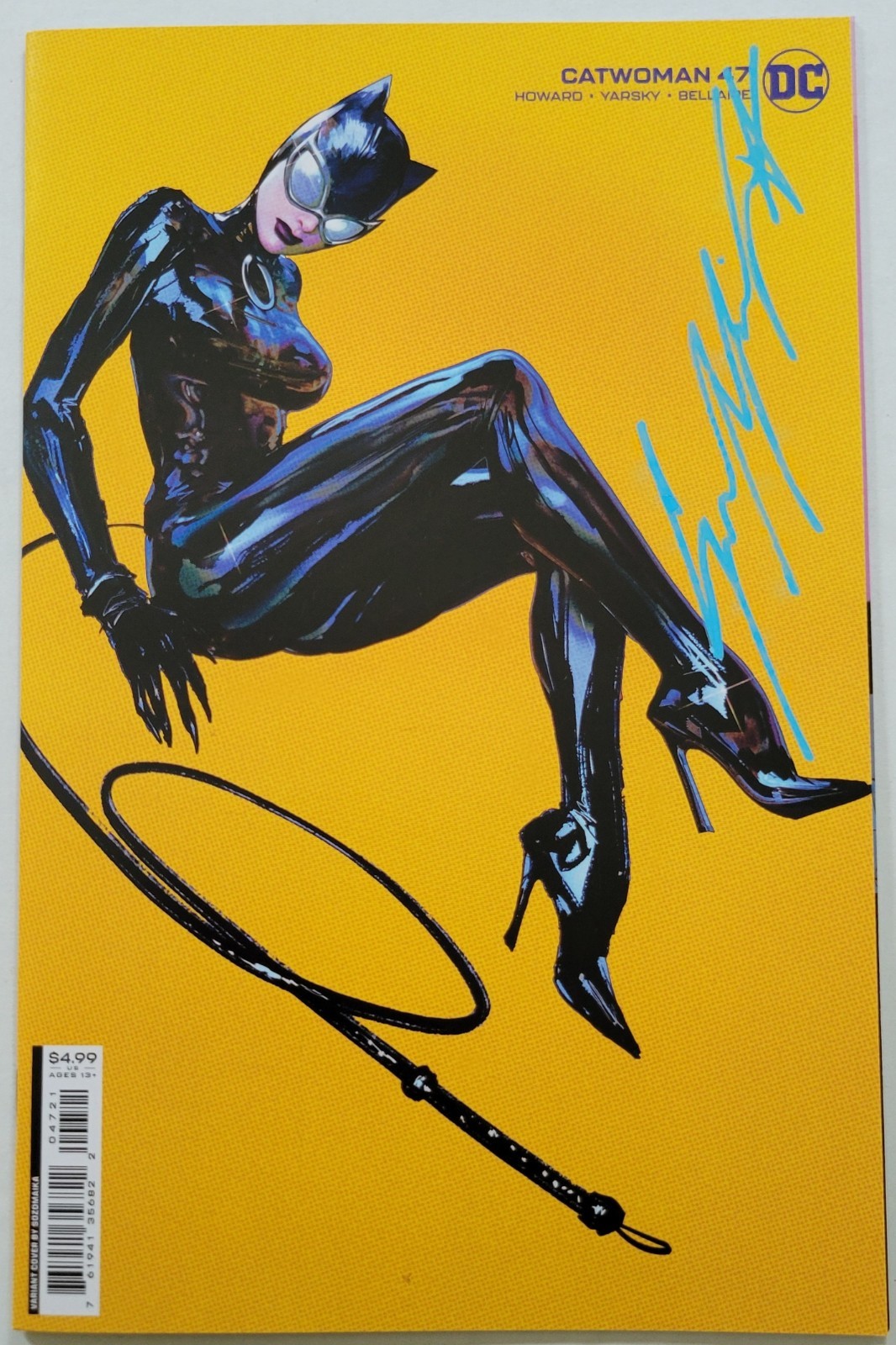 CATWOMAN #47 VARIANTE SOZOMAIKA FIRMATA da SOZOMAIKA CON COA DC 2022 QUASI NUOVA+