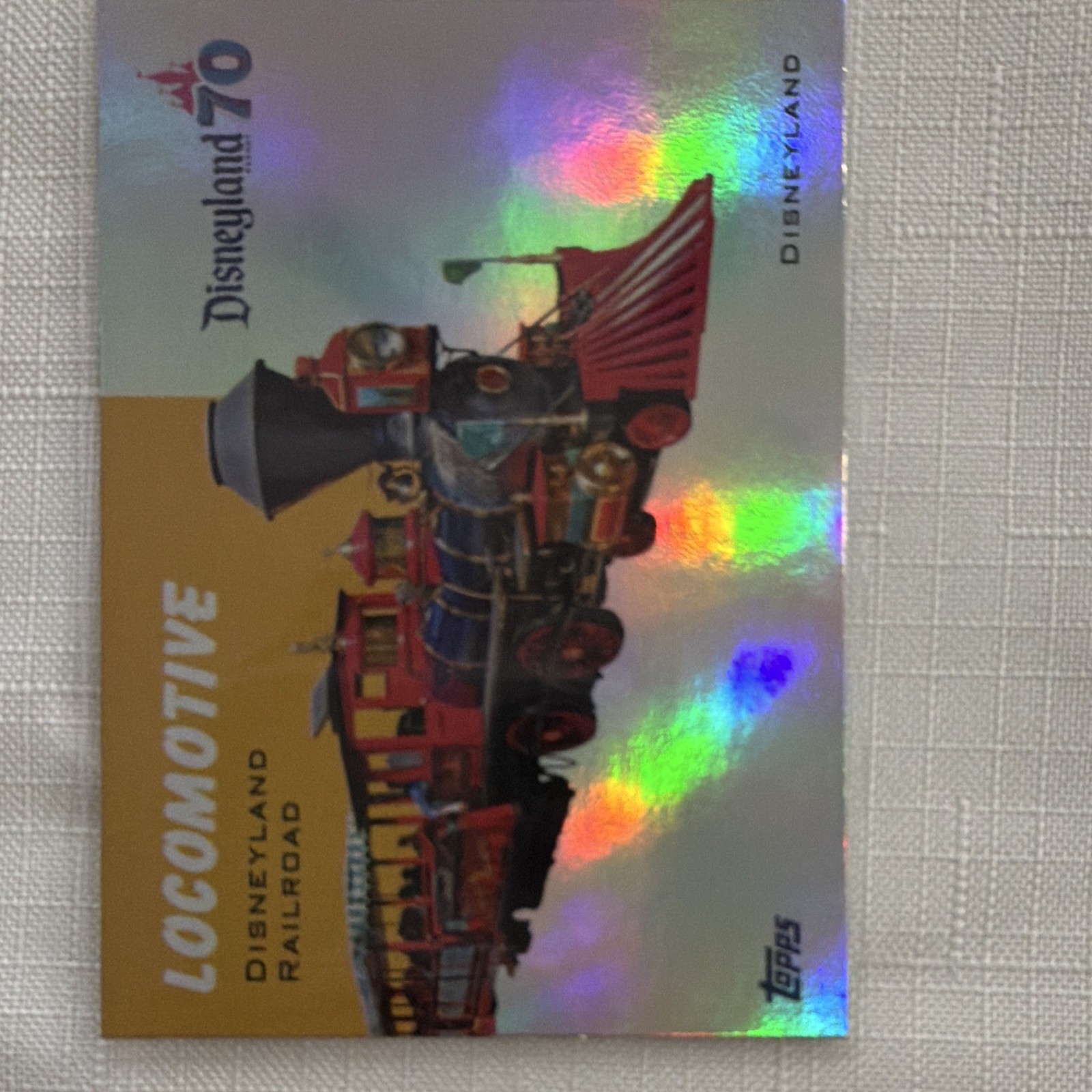 Topps Disneyland 70 Locomotiva TS4-23 ologramma carta collezionabile non sportiva