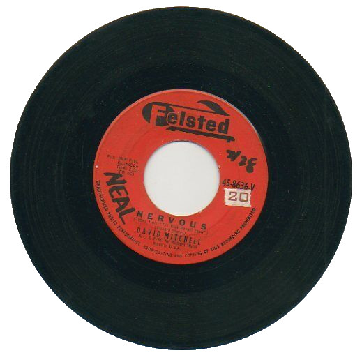 DAVID MITCHELL 45 RPM Record "TARGET" The Corruptors "NERVOUS" -Dick Powell JAZZ