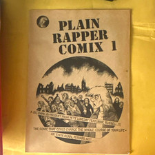 plain rapper comix #1 pete loveday black & white single issue comic book