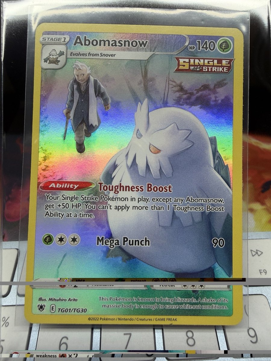 The Pokémon Company Abomasnow TG01/TG30 Radianza Astrale TG UR Holo EN 2022