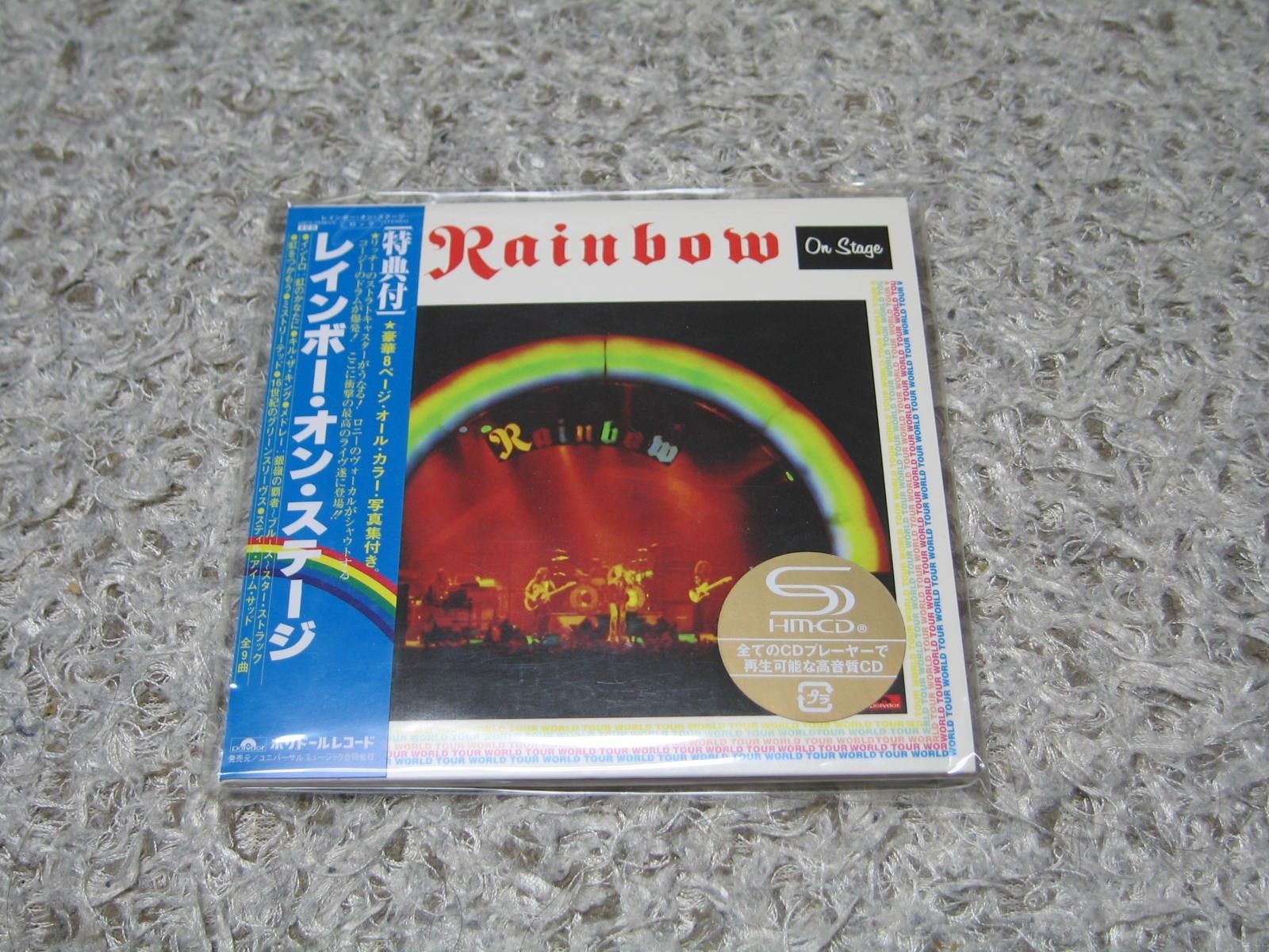 RAINBOW ON STAGE REMASTER DELUXE RARE OOP JAPAN MINI-LP SHM 2CD