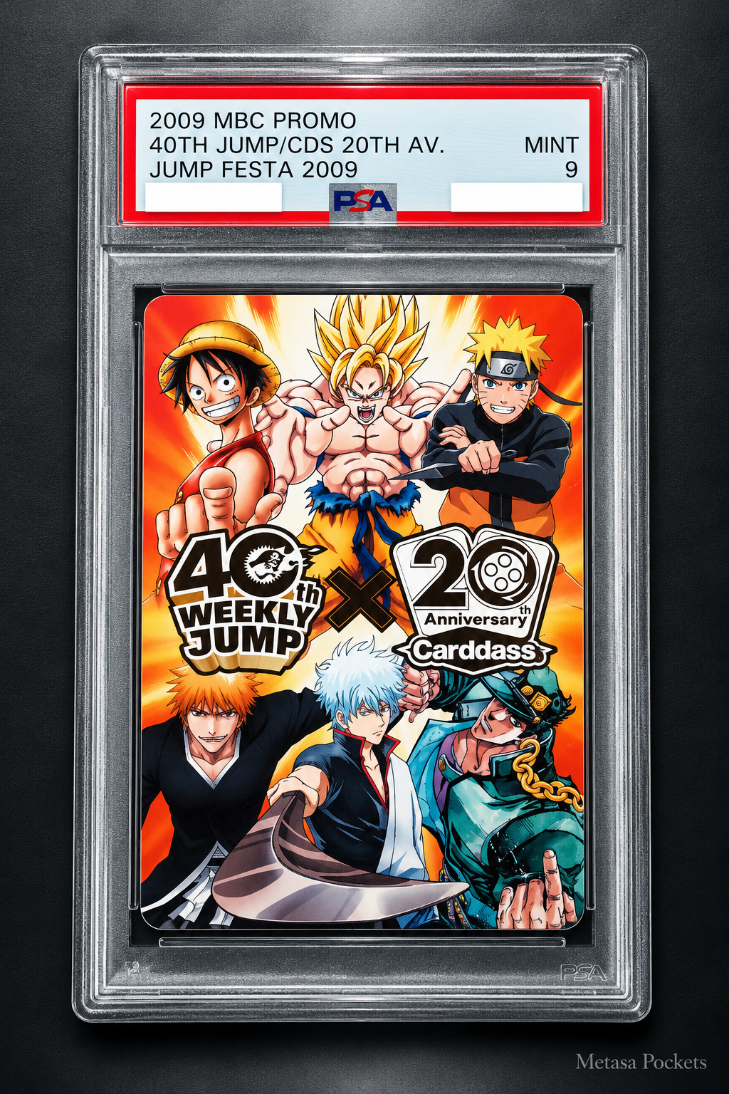 PSA 9 2009 Jump Festa Shonen Jump 40° Carddass 20° Anniversario Promo Giappone