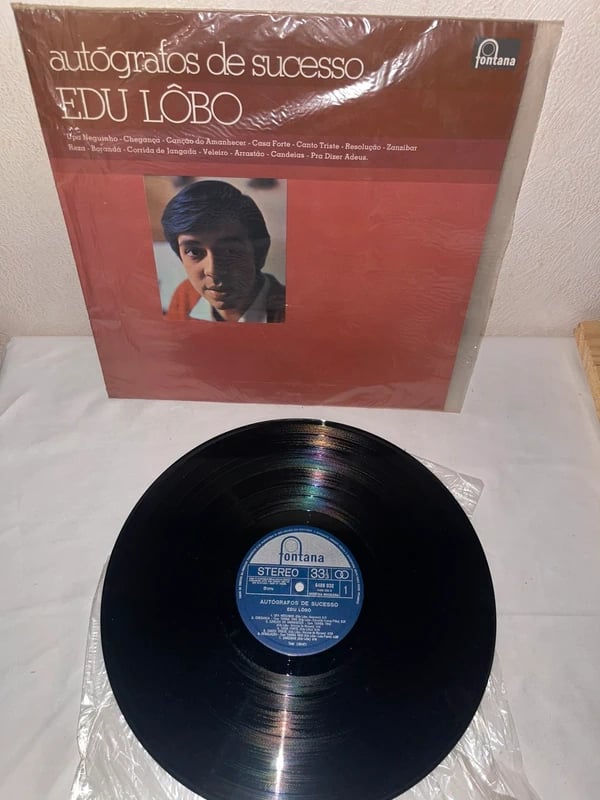 Edu Lôbo – Autógrafos de Sucesso – LP vinyle Fontana 6488 032 – Brésil 1974