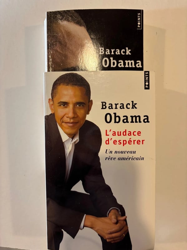 Lot de deux livres de Barack Obama