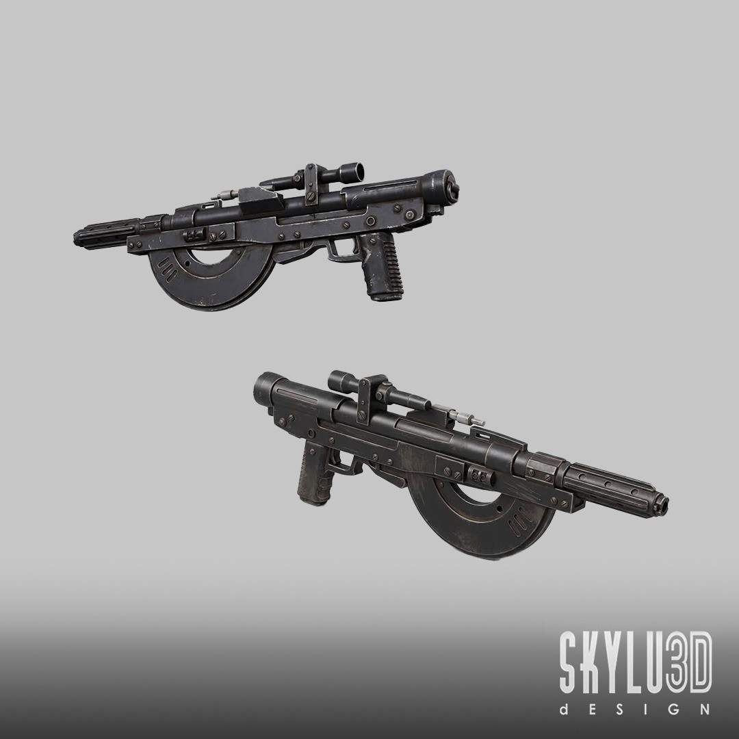 Resto Imperiale ST Battery Blaster Replica Prop 1:1 stampato in 3D (non funzionante)